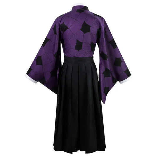 Demon Slayer Kokushibo Cosplay Set Polyester Samurai Uniform