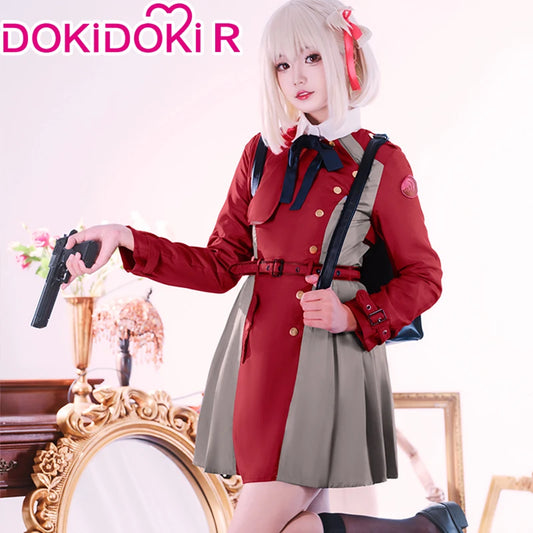 IN STOCK Inoue Takina/Nishikigi Chisato Cosplay Anime Lycoris Recoil Costume DokiDoki-R Lycoris Recoil Plus Size Christmas