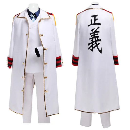One Piece Monkey D Garp Cosplay Costume Polyester Asian Size