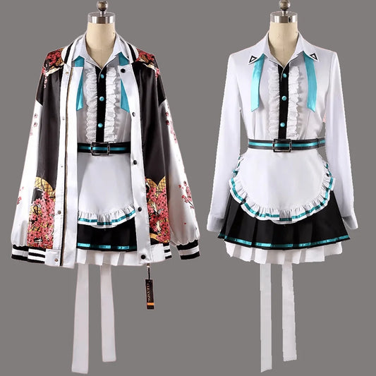Blue Archive Mikamo Neru Cosplay Costume Set Polyester Asian Size