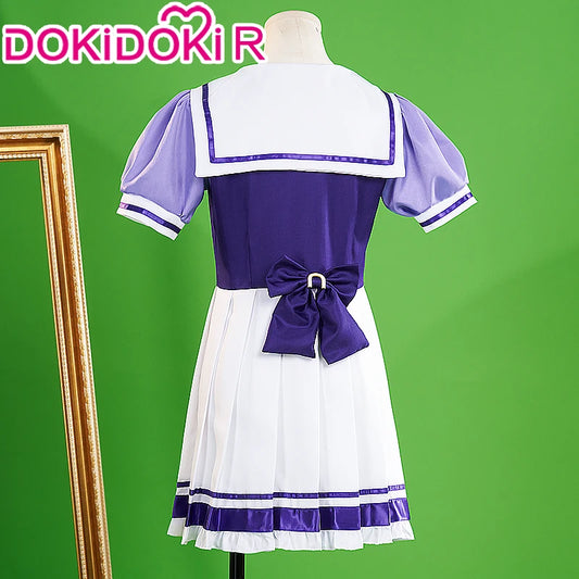 IN STOCK Mejiro McQueen Toukai Teiou Gold Ship Cosplay Costume Game【S-2XL】DokiDoki-R School Uniform Plus Size