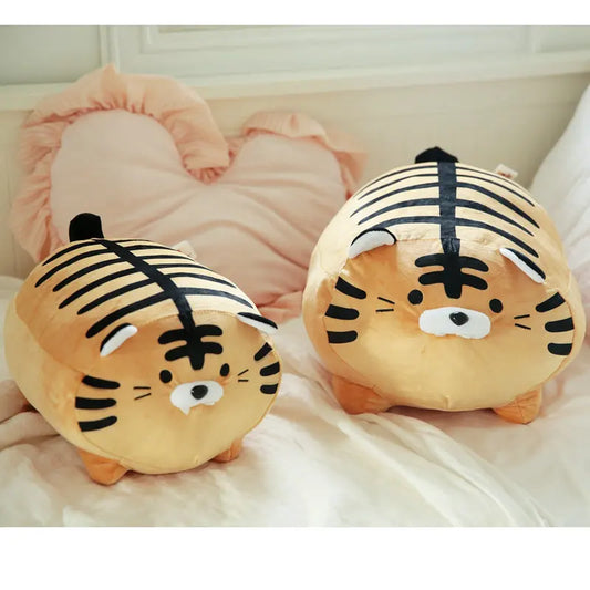 45cm Super Soft Plush Printed Fat Round Tiger Toy Stuffed Tiger pattern Throw pillow Zebra stripes Pig Throw Pillow Bed Cushion