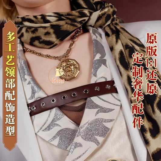 Identity V Prospector Cosplay Costume Norton Campbell Uniform Hat Gambler in The Spotlight Halloween for Women Men Carnival Prop