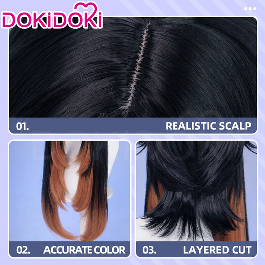 Tamsy Amo Riyo Wig Anime Gachiakuta DokiDoki Men 100cm Long Hair Amo Empool Caines Tamsy Cosplay Heat Resistant Wig Free Cap