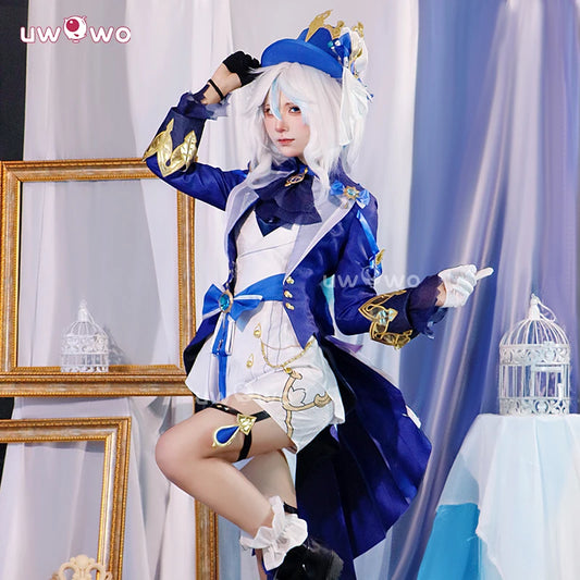 UWOWO Collab Series:Furina Cosplay GAME Genshin Impact Furina Focalors Hydro Archon Fontaine Rococo Furina Cospaly Outfit