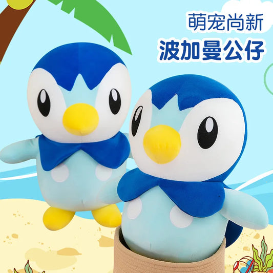Pokemon Kawaii Piplup Plush Toys Cute Cartoon Stuffed Soft Toys Anime Penguin Plushie Big Doll Throw Pillow Kids Birthday Gift