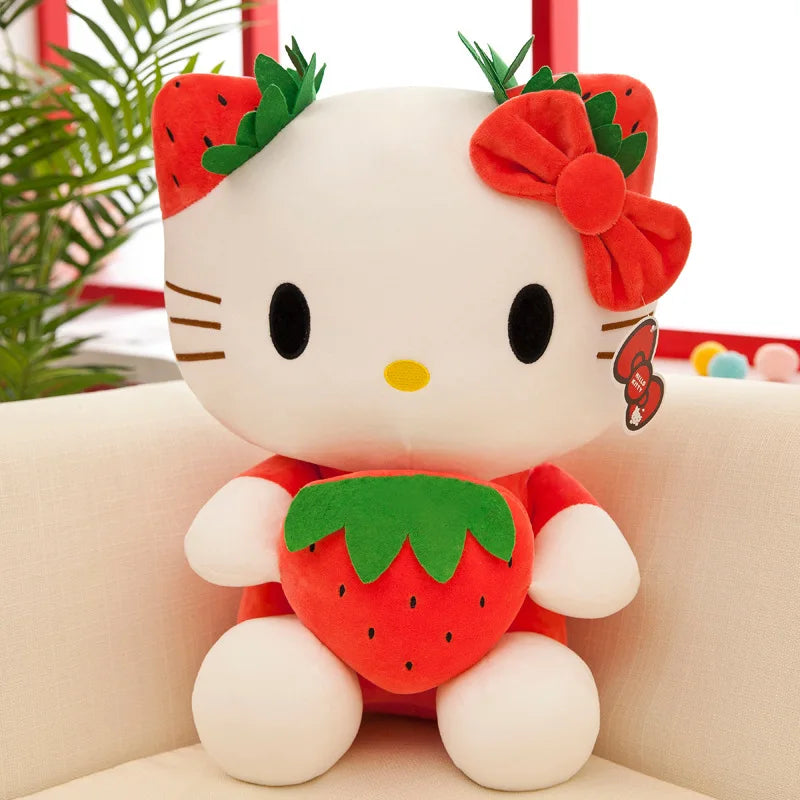20-45cm Aoger Hello Kitty Plush Toys Anime Kawaii Pillow Doll Stuffed Animal Children Plushies Decoration Peluche Birthday Gift