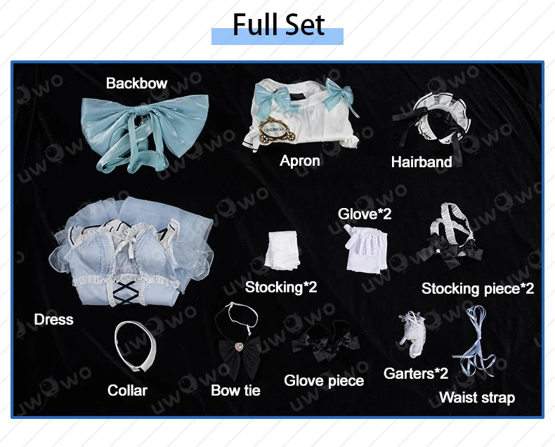 PRE SALE UWOWO Cinderellaa Cosplay Game Cinderellaa Cafe Maid Cosplay Costume Halloween Costume