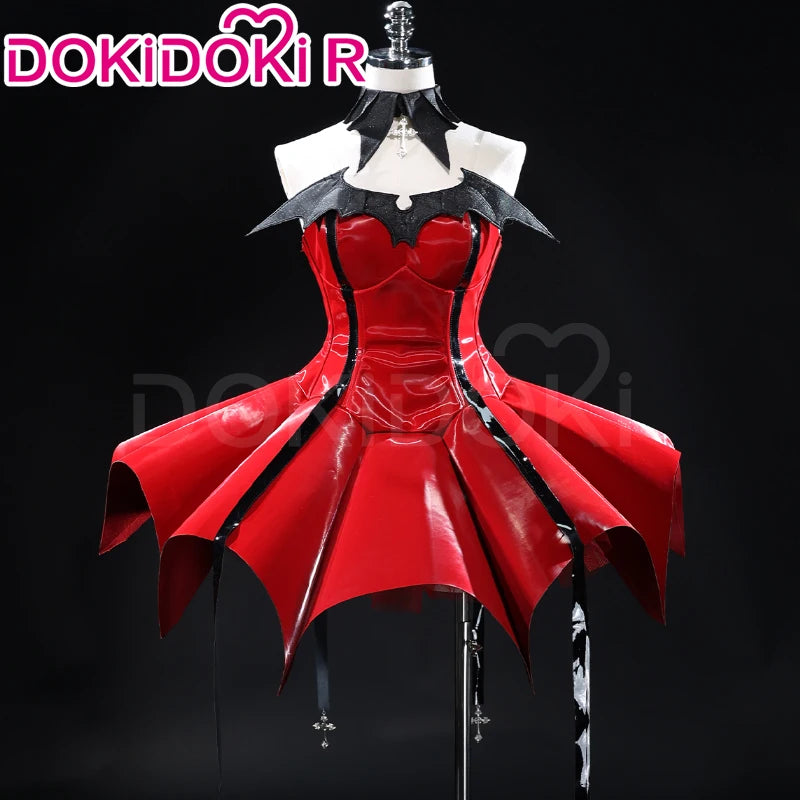 Tsukiyomi Utau Cosplay Costume Anime Shugo Chara Cosplay DokiDoki-R Women Cute Red Dress Tsukiyomi Utau Devil Cosplay Christmas