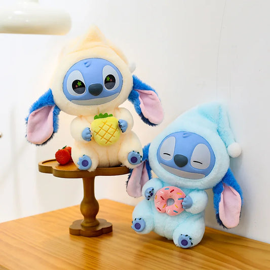 25cm Disney Lilo and Stitch Plush Toy Cartoon Anime Stuffed Kawaii Stich Key Chain Pendant Doll Plushie Kids Birthday Xmas Gifts