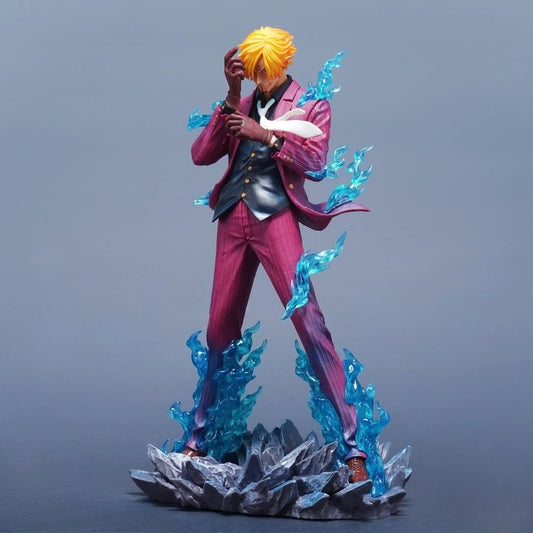 25cm Anime ONE PIECE Sanji PVC Action Figure Statue Desktop Ornament Model Toy Gift