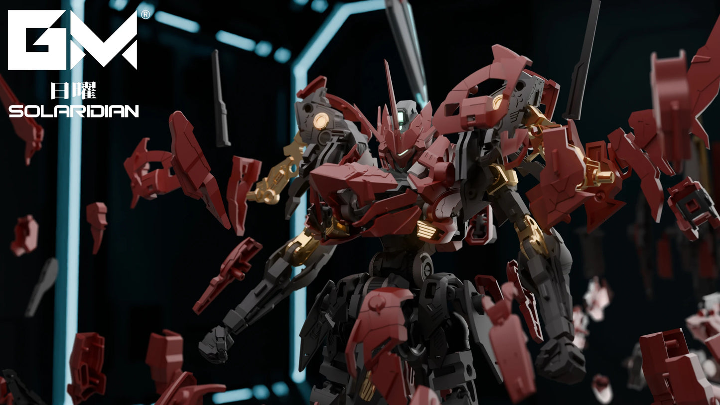 1/72 GM-GODOMO GM-001 Solaridian Series Pre-Assembled Alloy Skeleton Action Figure Detachable Parts Assembly Model Toy Boy Gifts