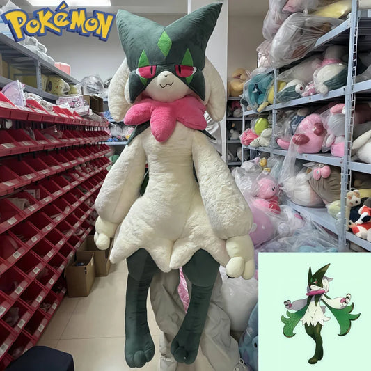 170CM Meowscarada Plushies NEW Pokemon Peluche Kawaii Cartoon Anime Stuffed Ornament Comfortable Soft Doll Children Toy Gift