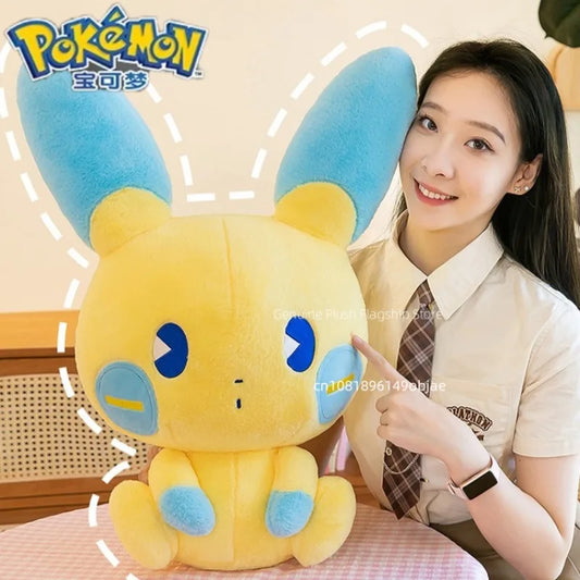 30/50/70cm Big Size Positive and Negative Pikachu Pokemo Anime Plush Stuffed Doll Room Decoration Plushies Pillow Holiday Gifts
