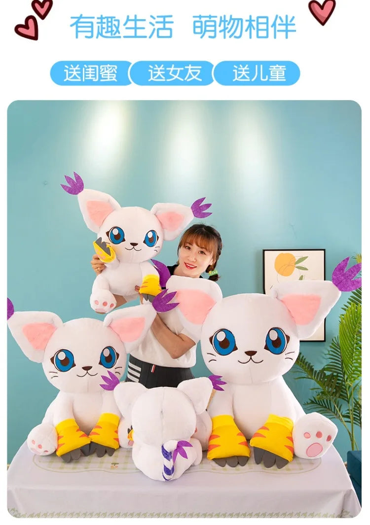 New Digimon Adventure Plush Toys Tailmon Action Figure Cartoon Stuffed Sitting Position Doll Soft Pillow Room Decor Toys Gifts