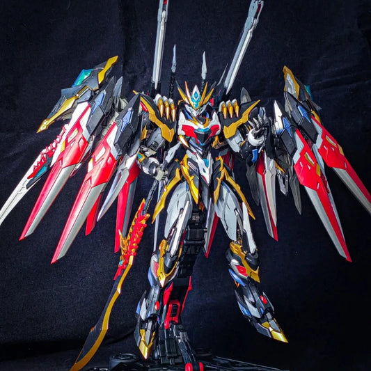 Motor Nuclear Ganjiang Mecha Assembly Model Kit Alloy Skeleton Action Figures Posable Desktop Ornament Collectible Toys Boy Gift