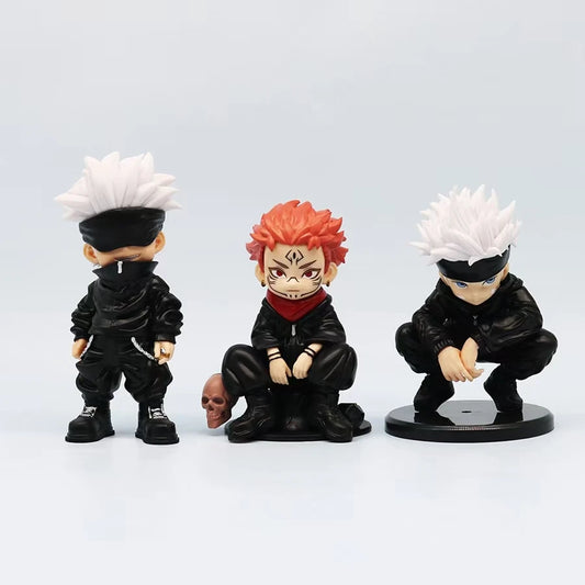 Jujutsu Kaisen Anime Figure 3 Style Satoru Gojo Action Figure Lord of the Curse Sukuna Figurine Collection Model Doll Toys Gifts