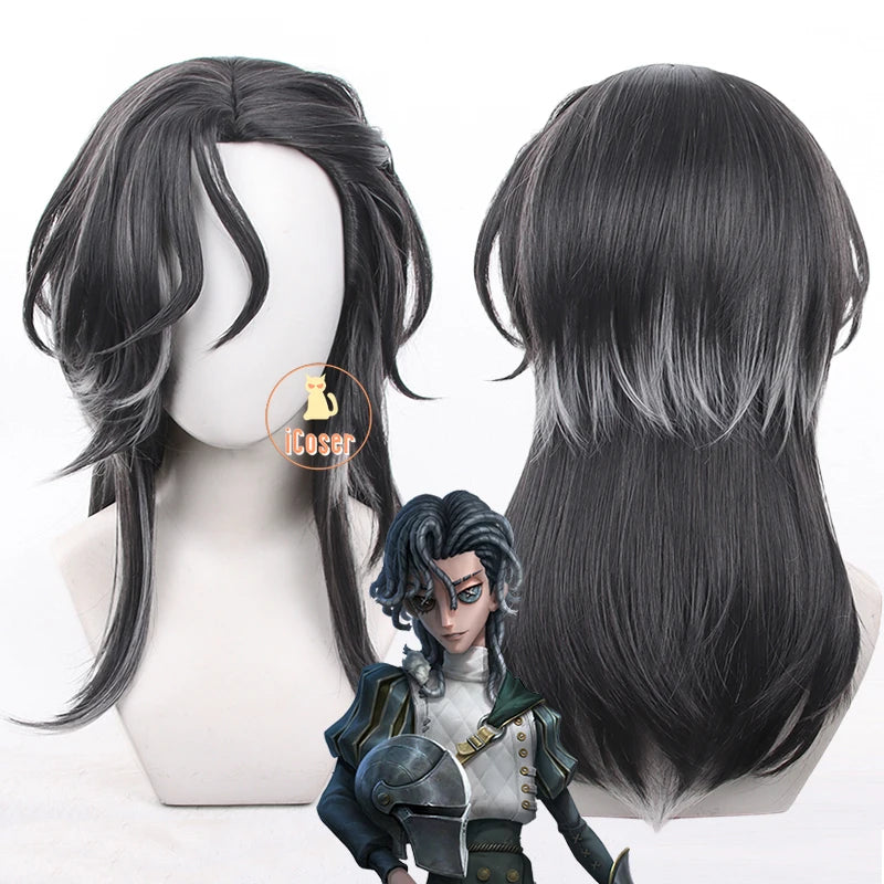 Identity V Knight Cosplay Costume Wig Uniform Richard Sterling Glasses Roy Ramit Halloween Party for Women Men Carnival Cos Prop