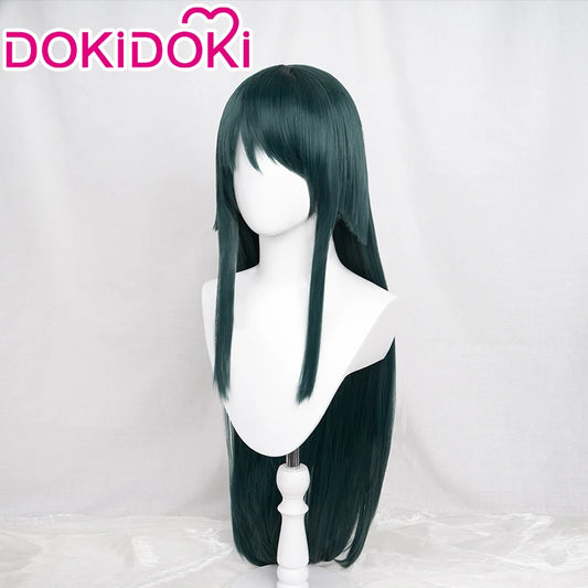 IN STOCK Saya Wig Game The Song of Saya Cosplay DokiDoki Women Long Green Wig Saya Free Wig Cap High Heat Resistant Christmas