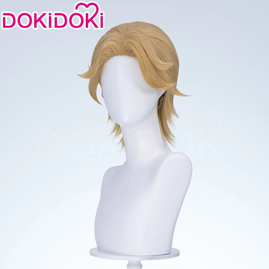 IN STOCK Jimmy Curly Wig Game Mouthwashing Cosplay DokiDoki Men 35cm Short Hair Jimmy Cosplay Free Wig Cap