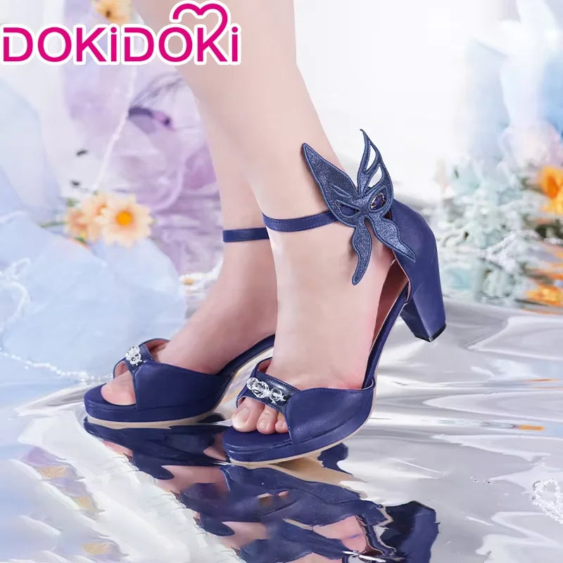 IN STOCK Chiori Kazuha Zhongli Kaeya Ningguang Furina Shoes Cosplay Game Genshin Impact Cosplay DokiDoki-SR Women Cosplay Shoes