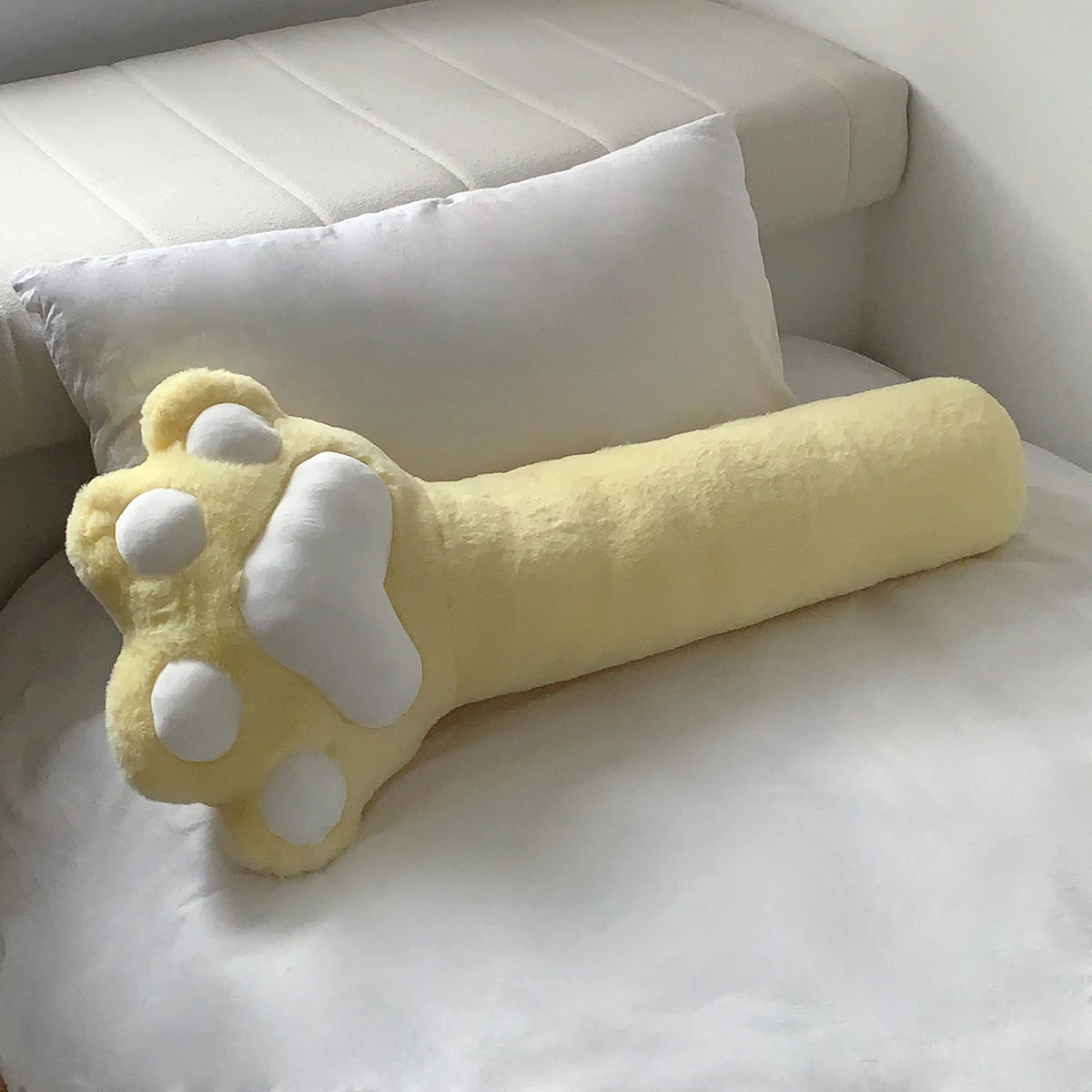Comfortable Cat Paw Throw Pillow Very Soft Pink White Black Paw Long Cushion Leg Cushion Home Decor Xmas Gifts Child Washable