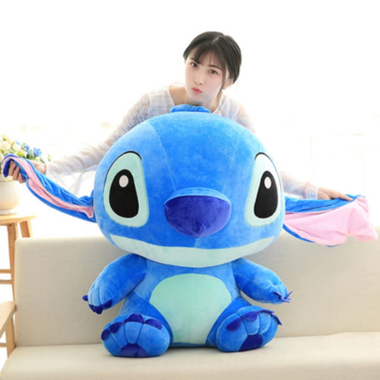 Genuine Disney Kawaii Large Stitch/Angie Plush Toy Cute Anime Peripheral Plush Stuffed Doll Christmas Gifts for Kids Girls