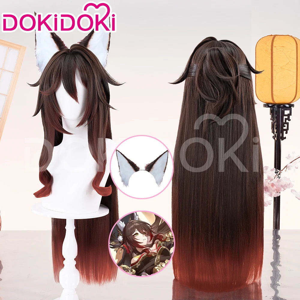 IN STOCK Fugue/Tingyun Wig Game Honkai: Star Rail Cosplay DokiDoki Wig Women Ting Yun Hair Heat Resistant Synthetic Free Wig Cap
