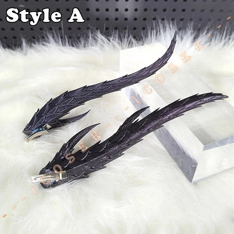 Anime Movies Nezha 2 Ao Run Cosplay Loong Horns Headwear Props Accessory Nezha Mo Tong Nao Hai Halloween Party for Women Gifts