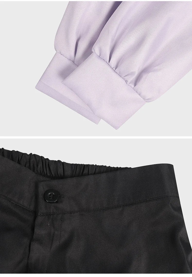 Anime Gachiakuta Riyo Reaper Cosplay Costume Uniform Jacket Short Necklace Akuta Cleaners Halloween Party for Women Girls Props