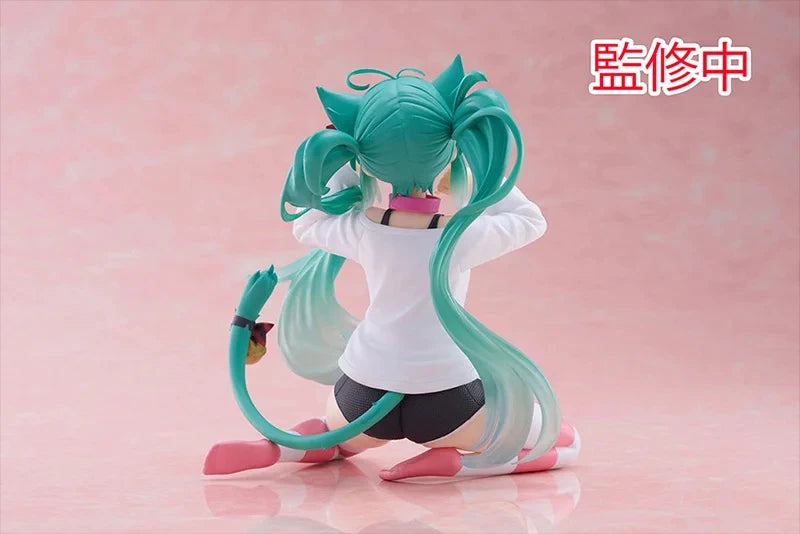 TAITO Hatsune Miku Cat Ear T-Shirt Ver. 13CM PVC Model