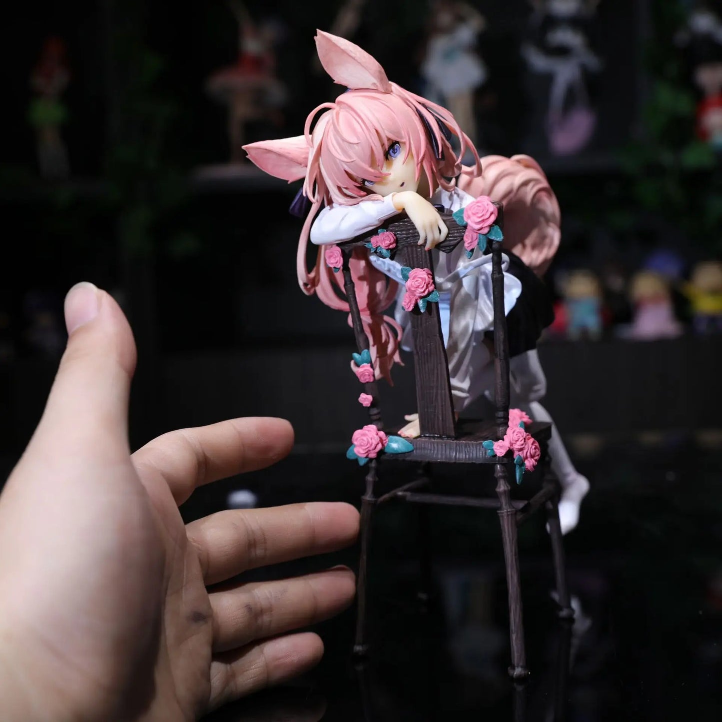 New Rabbit Flova Bunny Girl Kneeling Supporting Pose Pvc Action Figure Trendy Toy Bishoujo Desktop Model Birthday Gift Toys