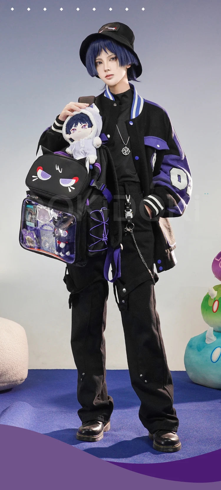 IN STOCK Wanderer Doujin Bag Cosplay Game Genshin Impact Cosplay DokiDoki-SR Scaramouche Furry Itabag Halloween Cosplay Props