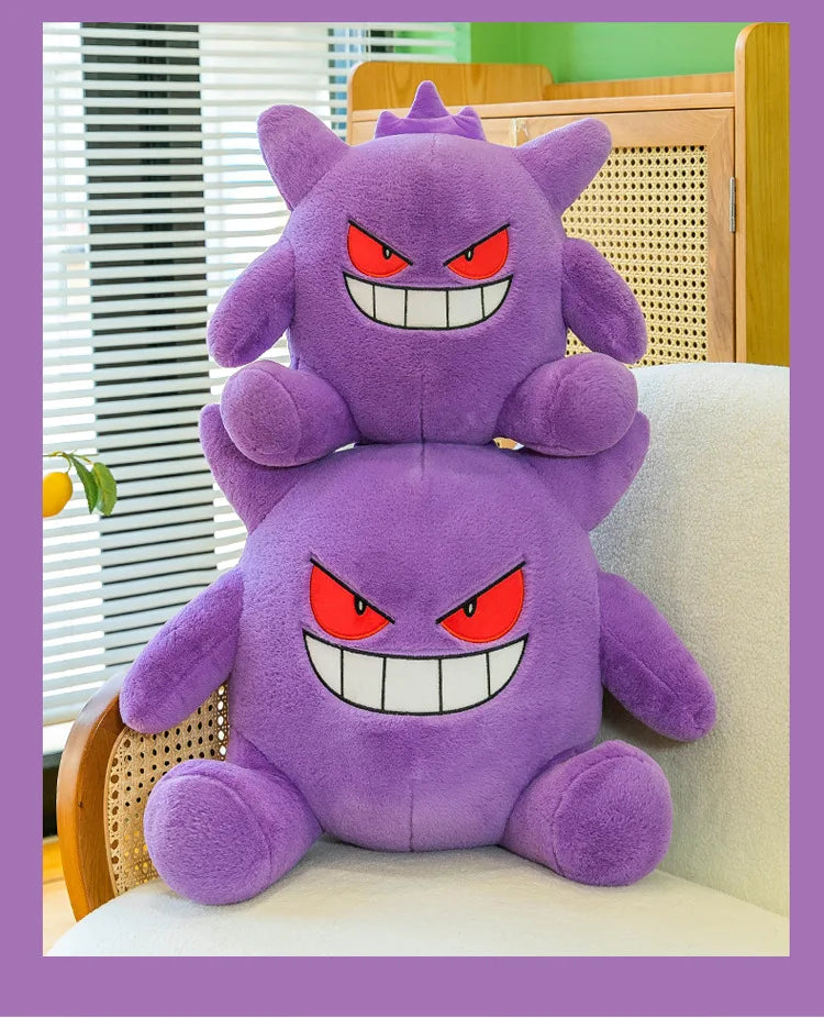 35/45/65CM Big Size Pokemon Gengar Plushies Kawaii Cartoon Anime Peluche Stuffed Animal Comfortable Soft Doll Children Toy Gifts