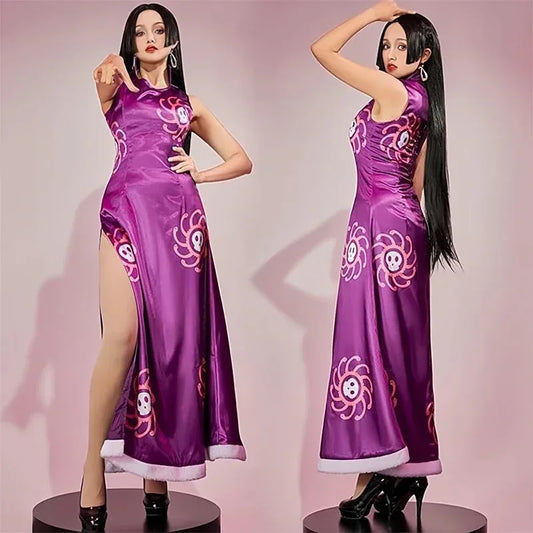 One Pieces Boa Hancock Cosplay Costume Women Polyester Set