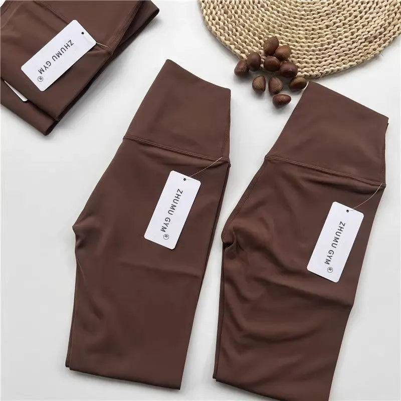 Fitness Women Seamless High Waist Elastic Yoga Leggings Quick Dry Slim Push Up Gym Jogging Pants