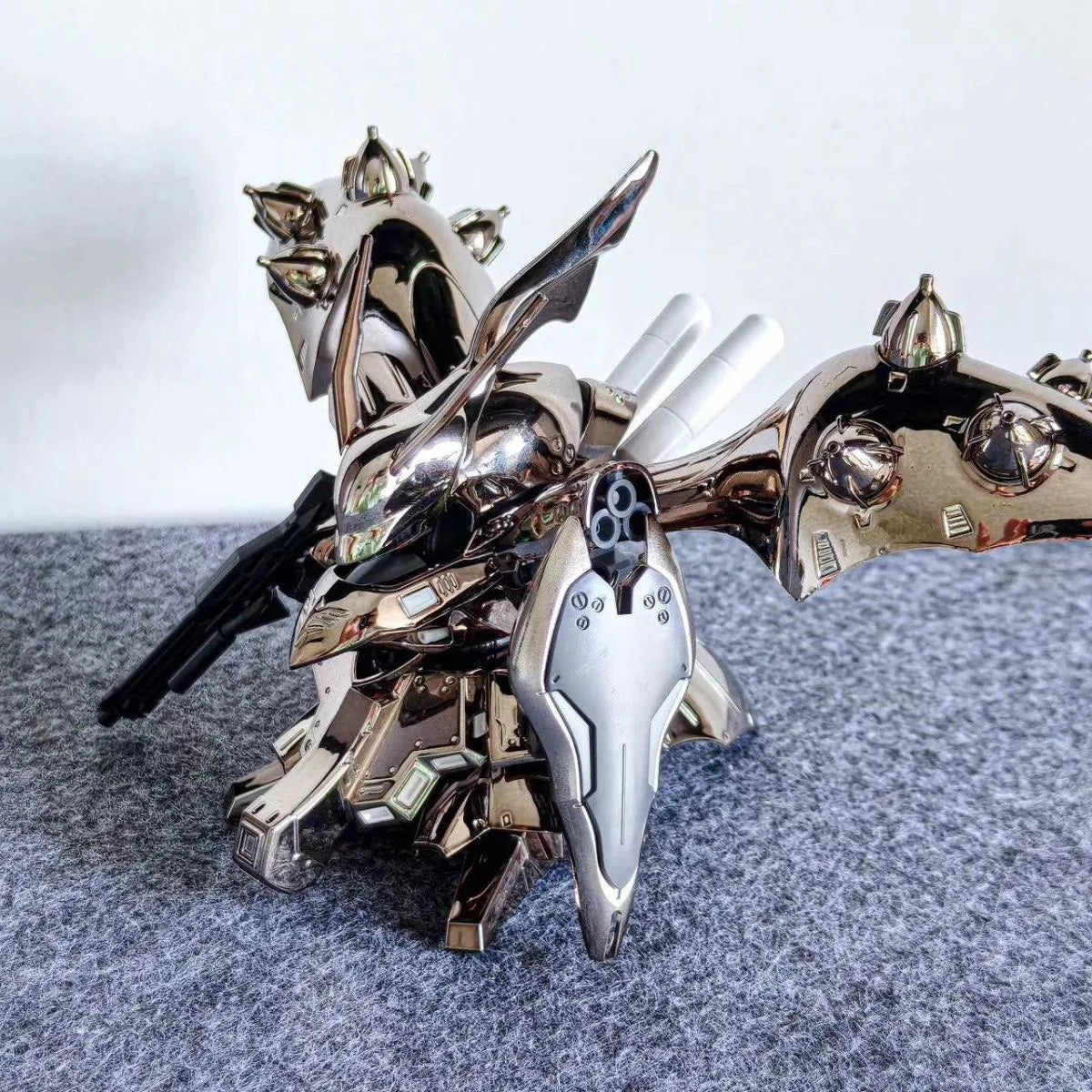 JMS Model Nightingale MSN-04-2 SDCS Assembly Kit Electroplate Silver Robot Action Figure Plastic Toy Gift - No Box
