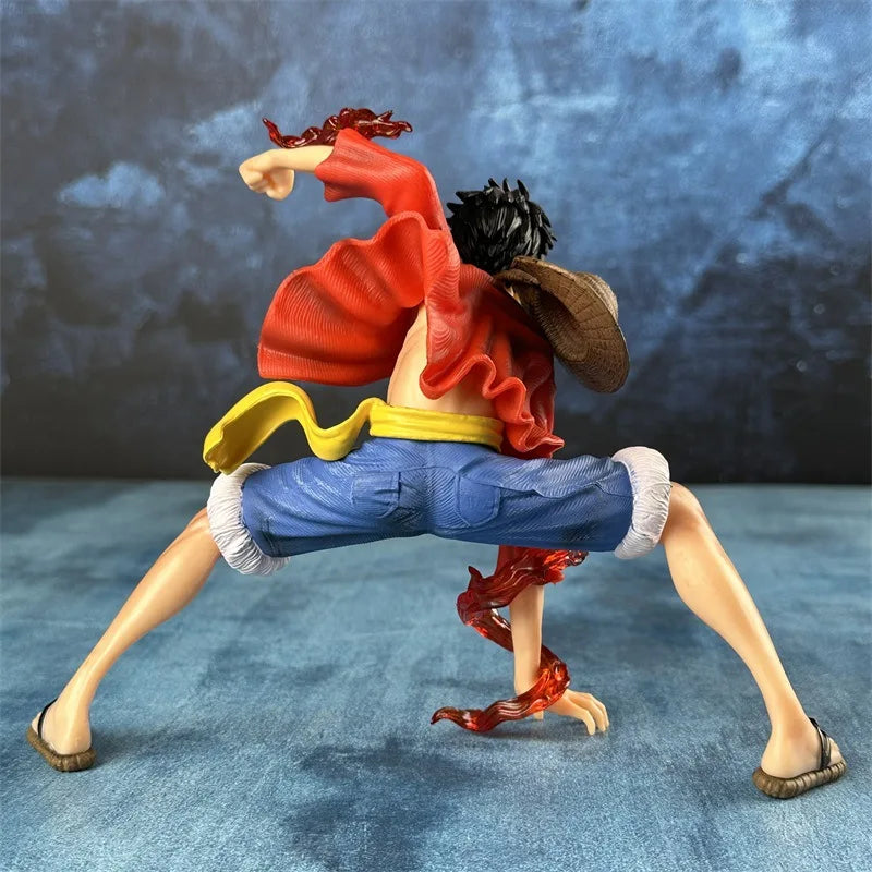 18cm One Piece Monkey D. Luffy Battle Style Action Figure PVC Model Anime Collectible Toy Gift