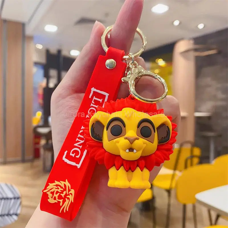Anime Disney Keychain Variety of Cartoon Gift Cartoon Cute Doll Keyring Ornament Key Chain Car Pendant Toys Gift Stitch
