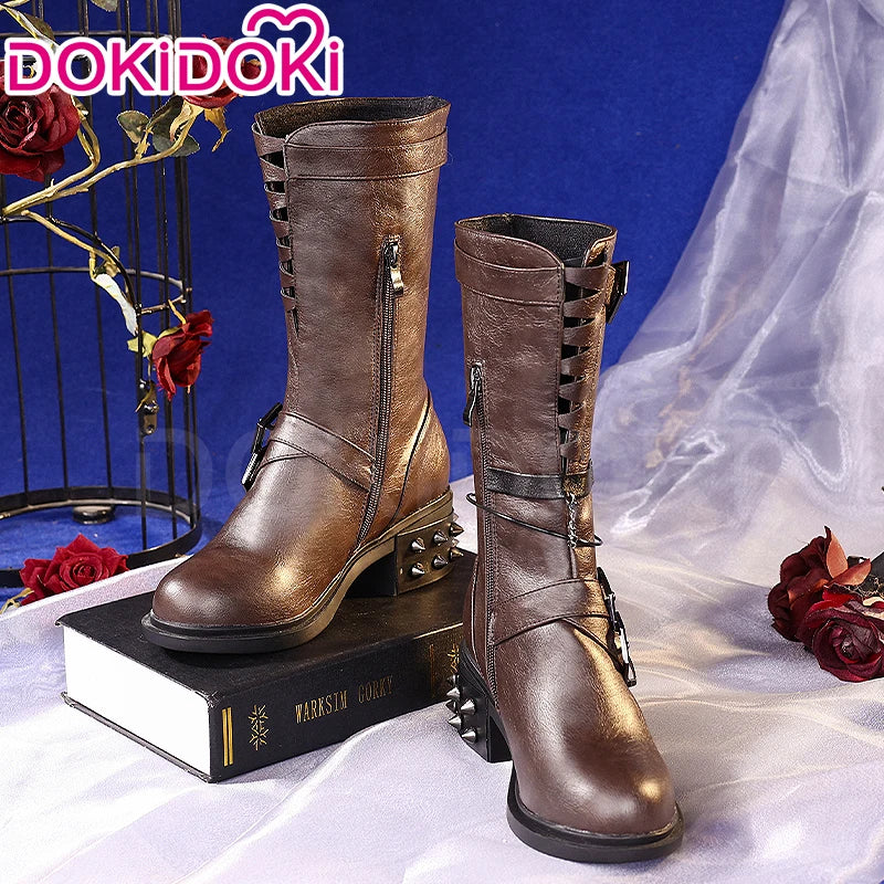 Heroine Caleb Shoes Cosplay Game Love and Deepspace DokiDoki Men Women MC Hunter Boots Caleb Cosplay Shoes
