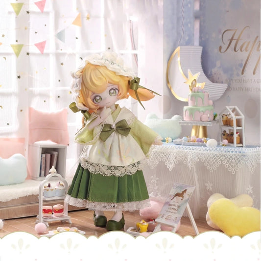 Non-edible Collectible Doll Moon Jumping Time Rabbit Treasure Series 12 Points BJD Blind Box Action Toy Figure Display Piece