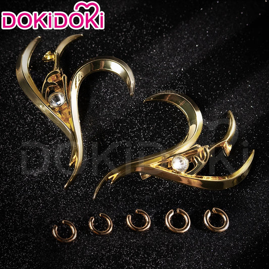 IN STOCK Rumii Miraa Zoeyy Cosplay Earrings DokiDoki Metal Headwear Earrings Rumii Headdress Halloween Cosplay Accessories