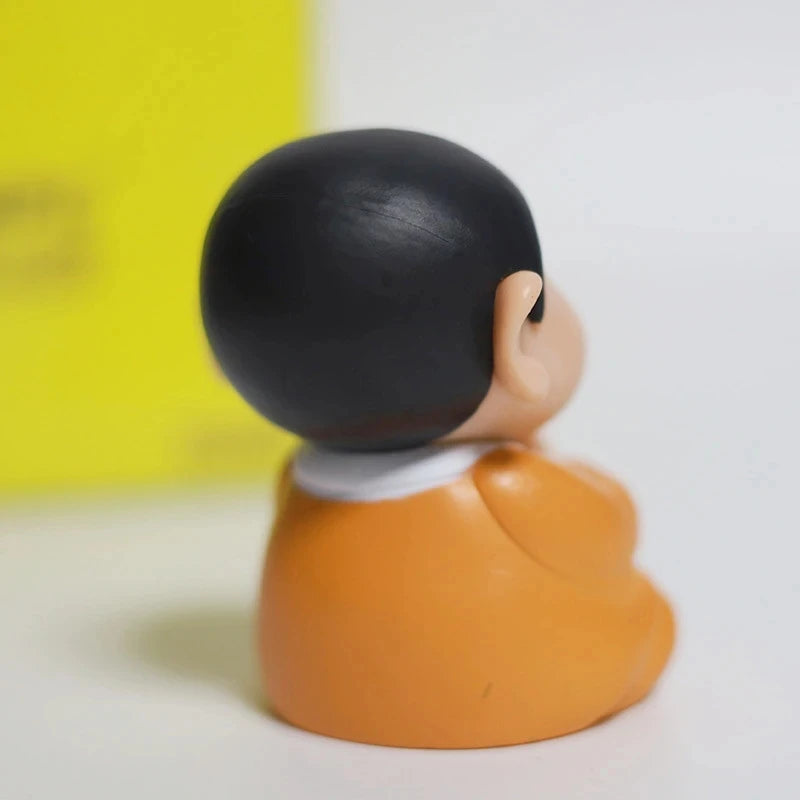 8cm Anime Crayon Shin Chan Cos Buddha Good Luck Compassion Action Figure Funny Doll PVC Model Toys Collection Children Gifts