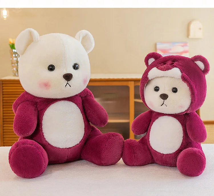 65cm Kawaii Little Bear Plush Doll Cute Soft Anime Lina Bear Plush Doll Cartoon Valentine's Day Birthday Gift Children's Holiday