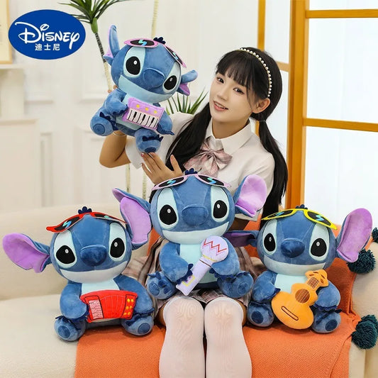25/35/45cm Big Size Disney Stitch Anime Plush Stuffed Doll Lilo & Stitch Kawaii Room Decoration Plushies Pillow Holiday Gifts