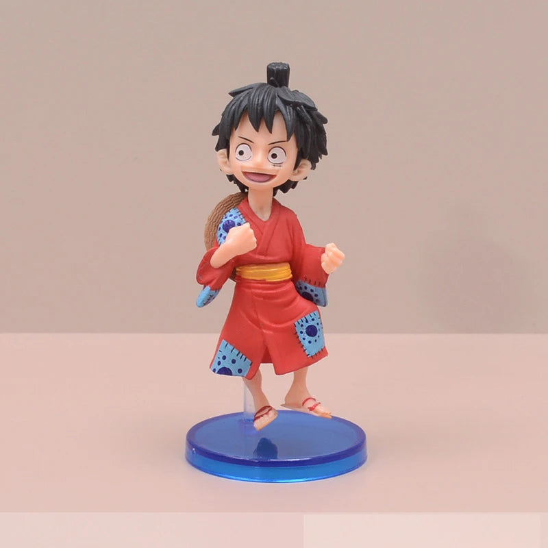 Hot 10Pcs/set One Piece Anime Figure Luffy Sanji Nami Zoro Chopper Frank Robin PVC Action Figure Model Children Dolls Gift Toys