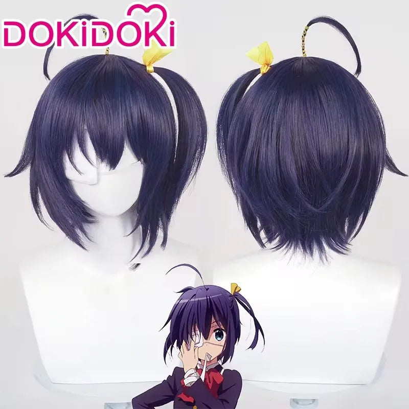 IN STOCK Takanashi Rikka Cosplay Costume Anime Love,Chunibyo & Other Delusions DokiDoki-SR Halloween Cute Uniform Takanashi Wig