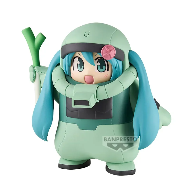 In Stock Banpresto Gundam 45Th Anniversary Hatsune Miku Ms 06F Zaku [Hatsune Miku Ver.pvc 15Cm Anime Action Figures Model Toys