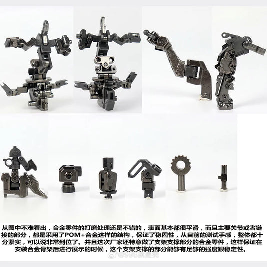 In Stock DABAN 8827 Alloy Skeleton MG 1/100 Snow White Prelude Fix Ver Assembly Model Kit XXXG-00YSW Action Figure Model Toy
