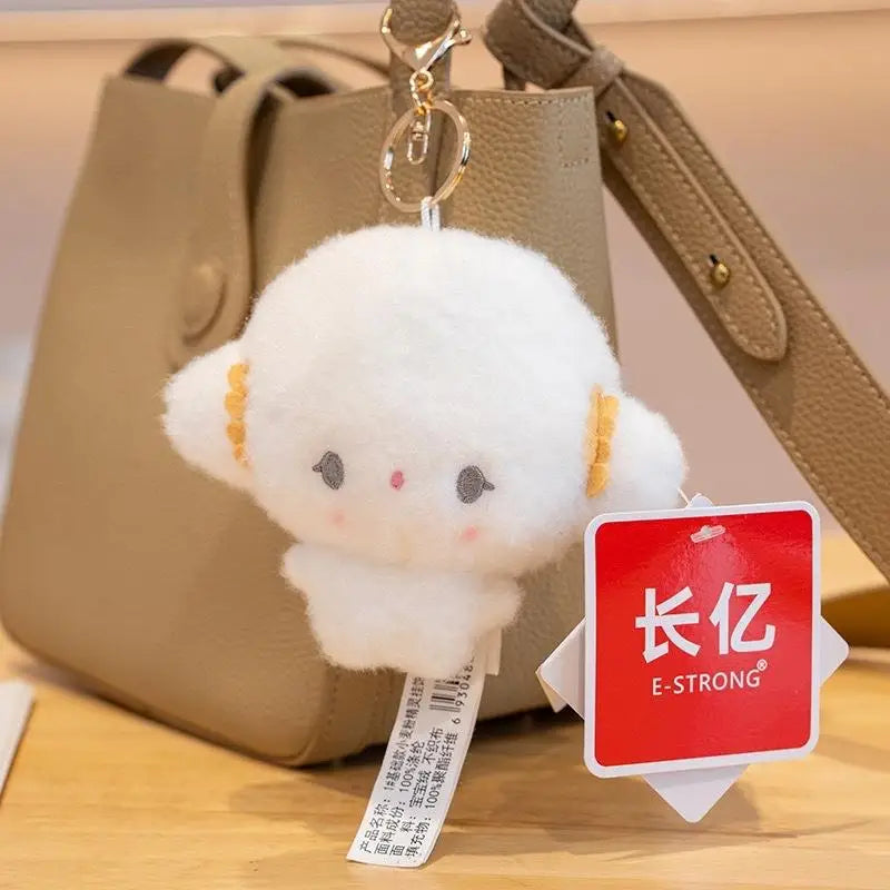 Genuine Sanrio Kawaii Cogimyun Plush Keychain Small Stuffed Toy Pendant Birthday Gift for Girls - Height 12CM